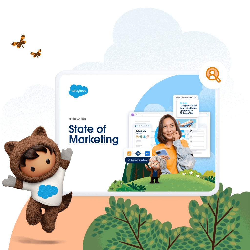 Cover of the Salesforce State of Marketing report