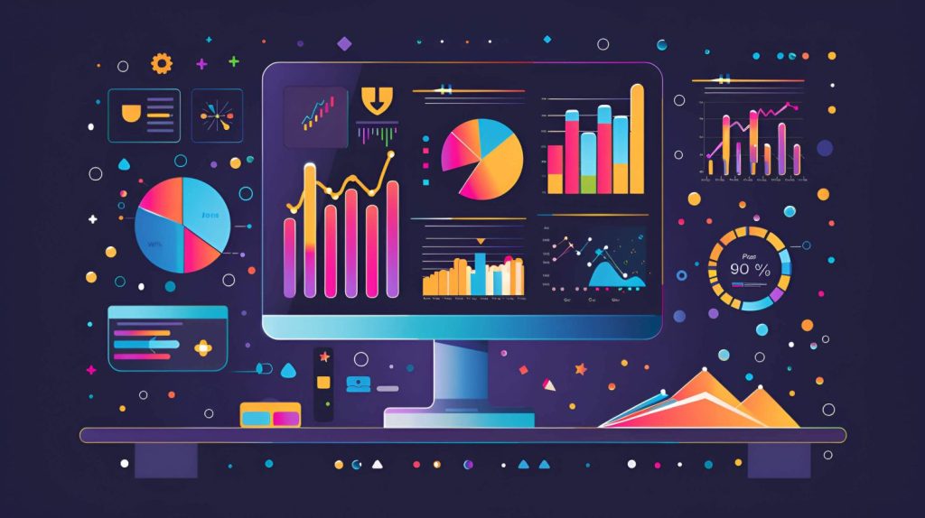 illustration showcasing CRM database