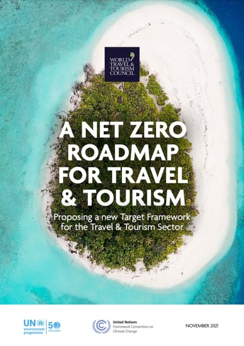 A Net Zero Roadmap for Travel & Tourism report cover