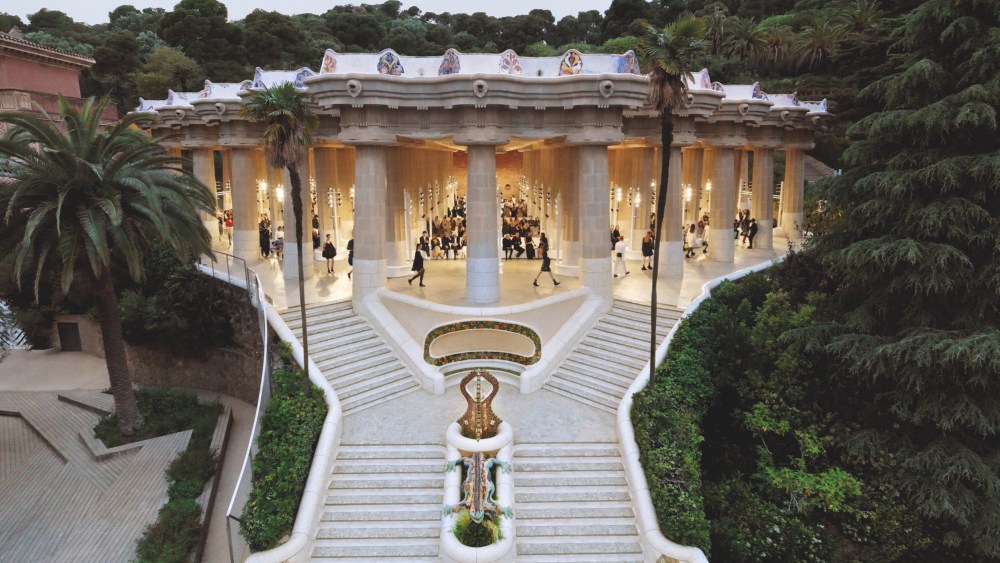 Louis Vuitton's cruise 2025 show at Barcelona’s Park Güell.