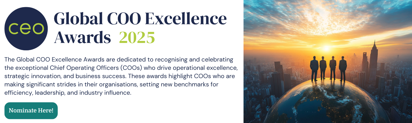 Advert banner - CEO - Global COO Excellence Awards 2025