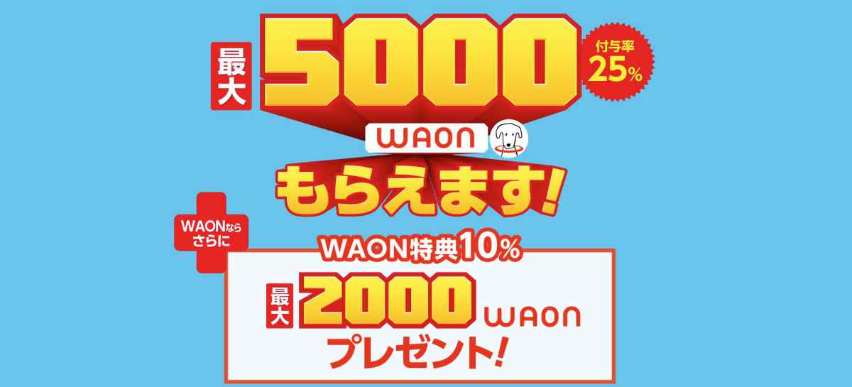 マイナポイントWAONキャンペーン