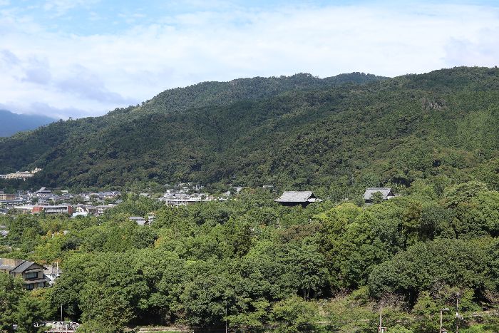 ウェスティン都ホテル京都の東側景色