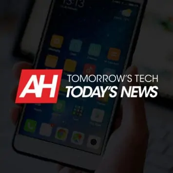 Hand holding phone with Android Headlines logo Tomorrow's Tech, Today's News