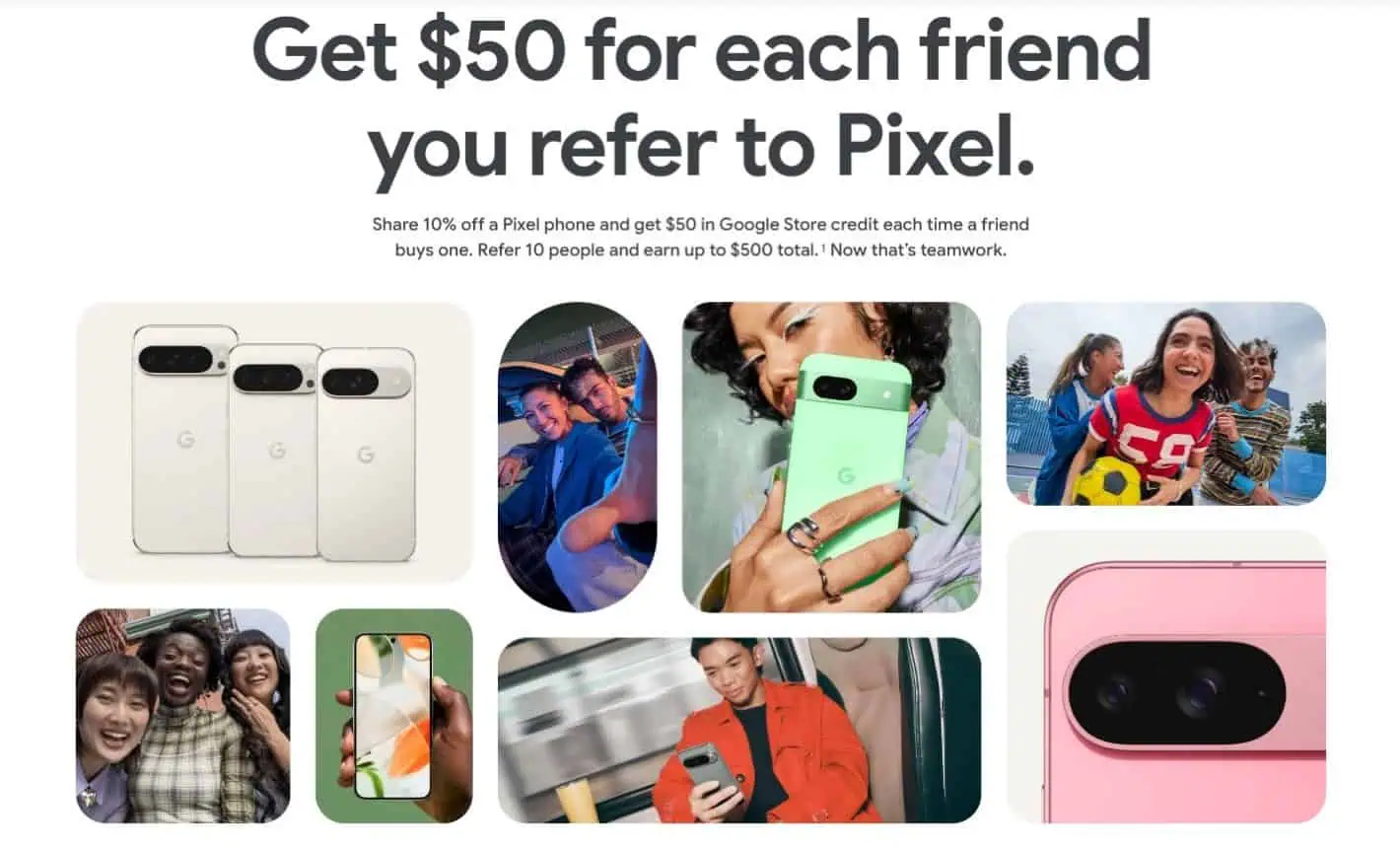 Featured image for Google Pixel referral program has returned with up to $500 in rewards