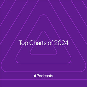 Key Artwork der Apple Podcasts Top Charts von 2024.