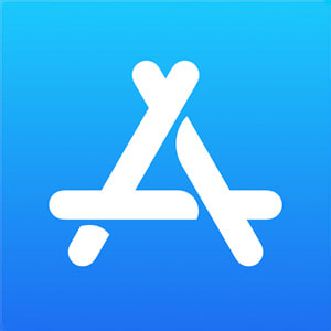 The logo for the App Store.