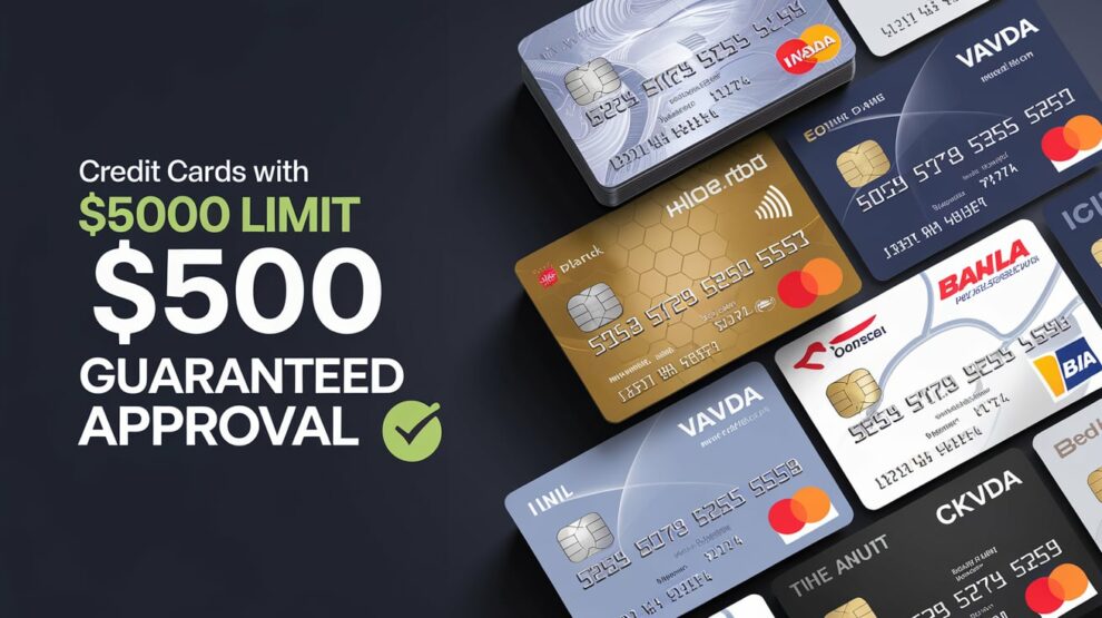 Credit Cards with $500 Limit Guaranteed Approval