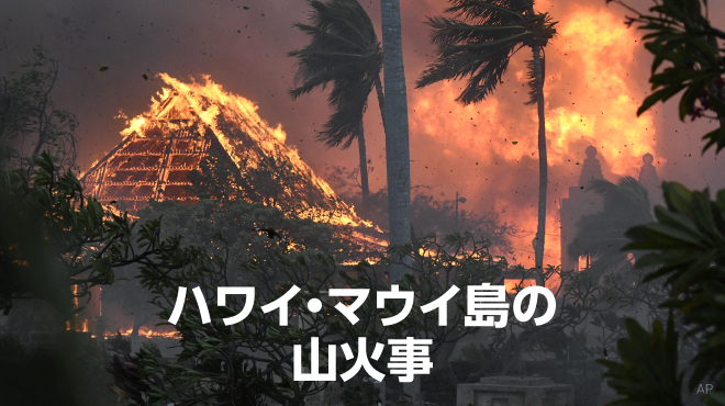 ハワイ・マウイ島の山火事