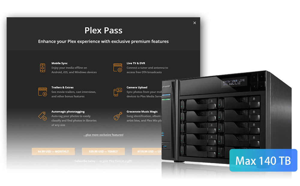 nas plex server