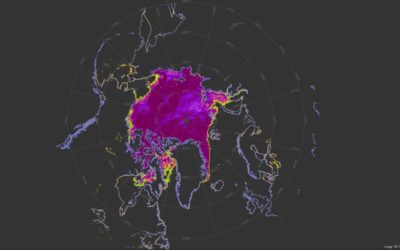 A graphical image map of the Arctic