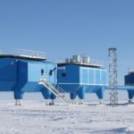 Halley VI Research Station on the Brunt ice shelf Antarctica