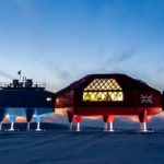 Low sun over Halley VI Research Station