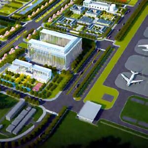 BIM drawing of airport