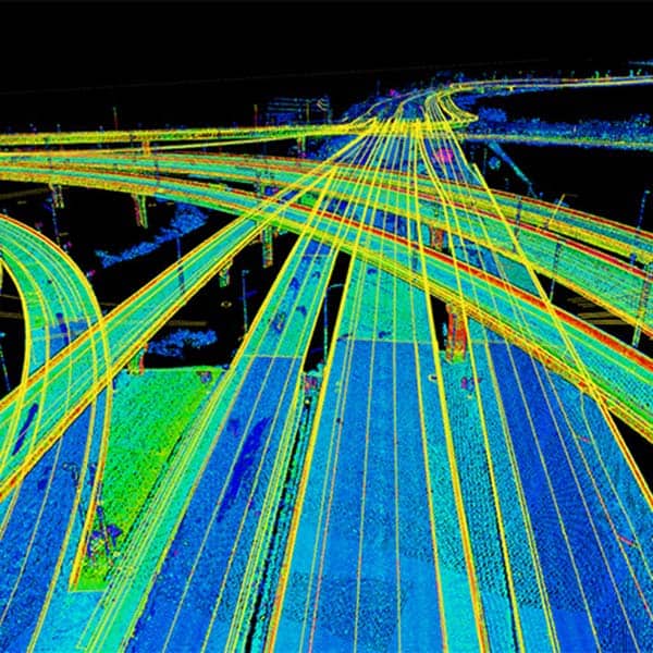 Rendering eines Autobahnprojekts