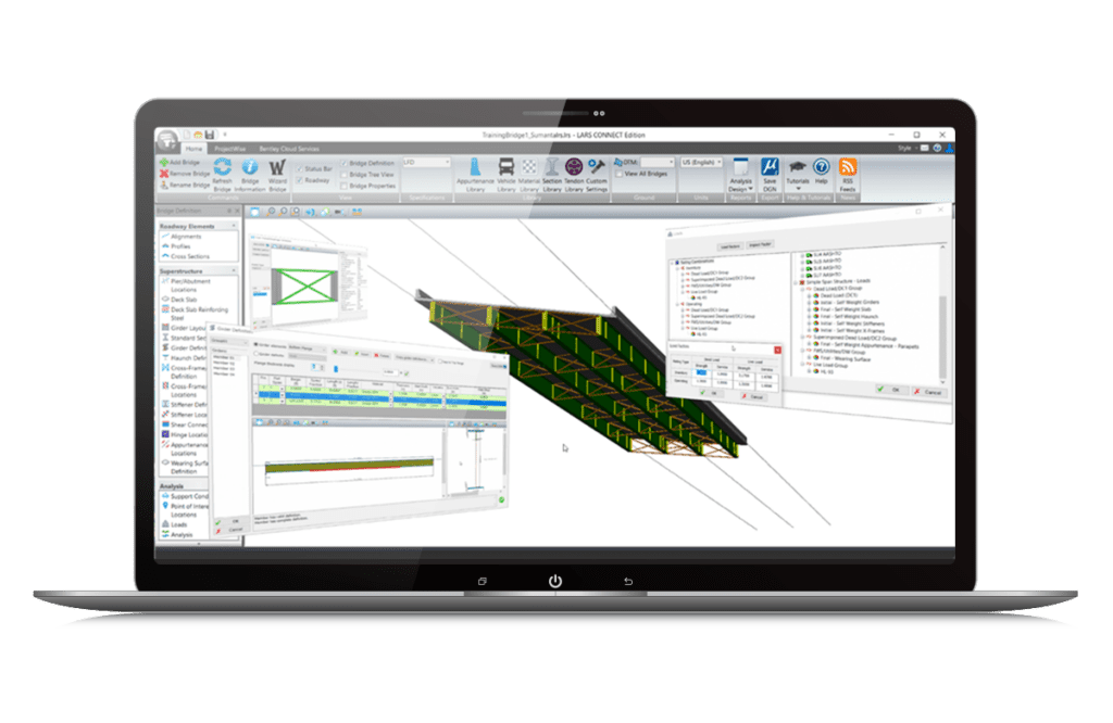 Laptop display of OpenBridge Designer