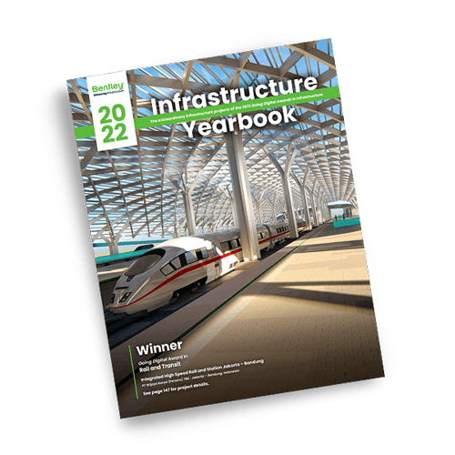 mockup of infrastructure yearbook 2022 cover