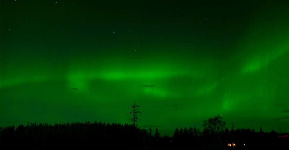 Aurora Borealis seen in Iceland in Sept2018