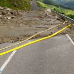 Debris flow on A83