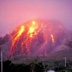 Effusive andesitic lava dome, Montserrat