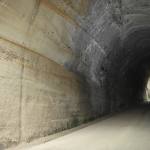 Crossbedding in the entrance to Park Tunnel, Nottingham Castle.