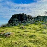 The Precambrian rocky crags at the summit of Beacon Hill