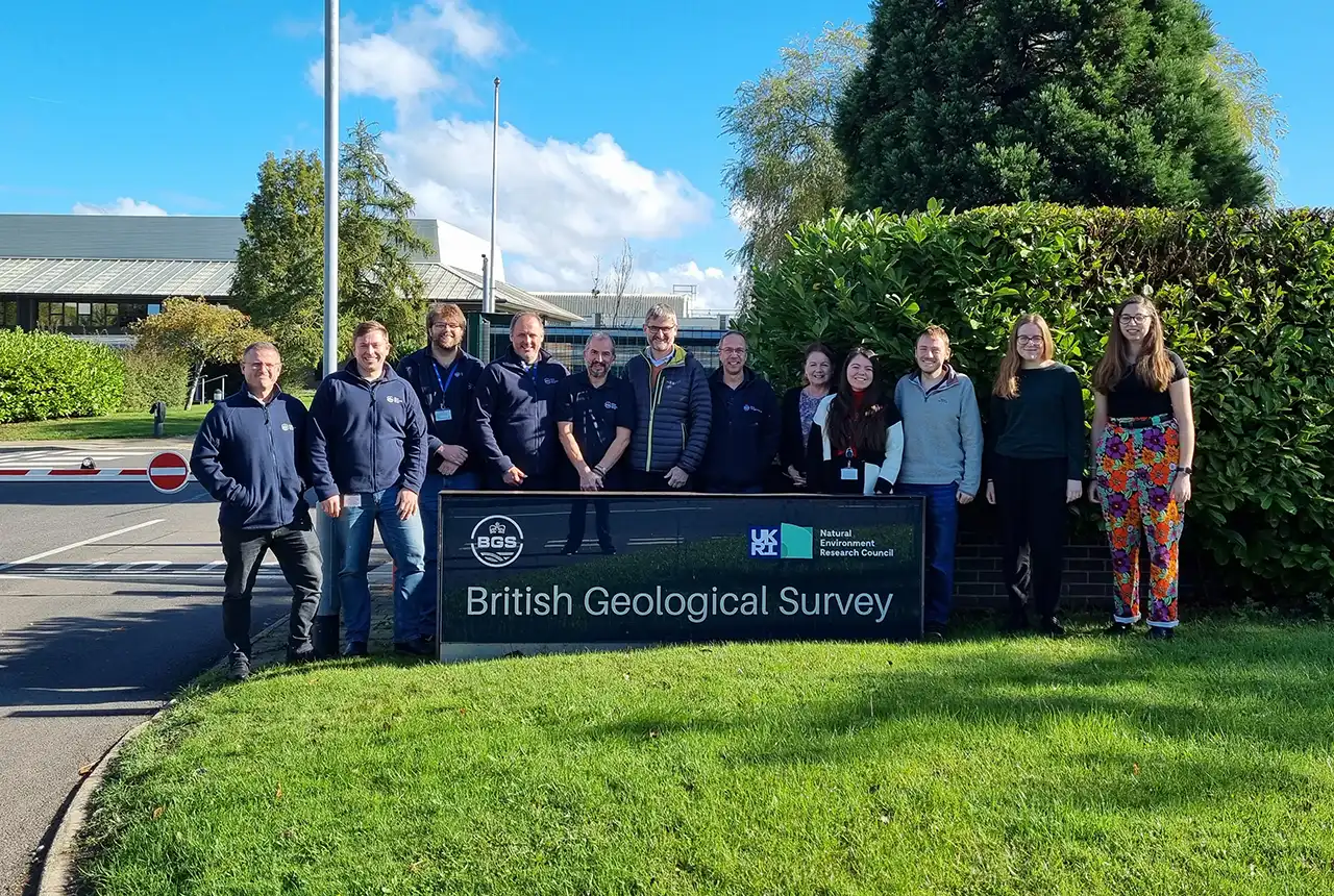 Team photo of the Inorganic Geochemistry Facility. BGS@ UKRI.