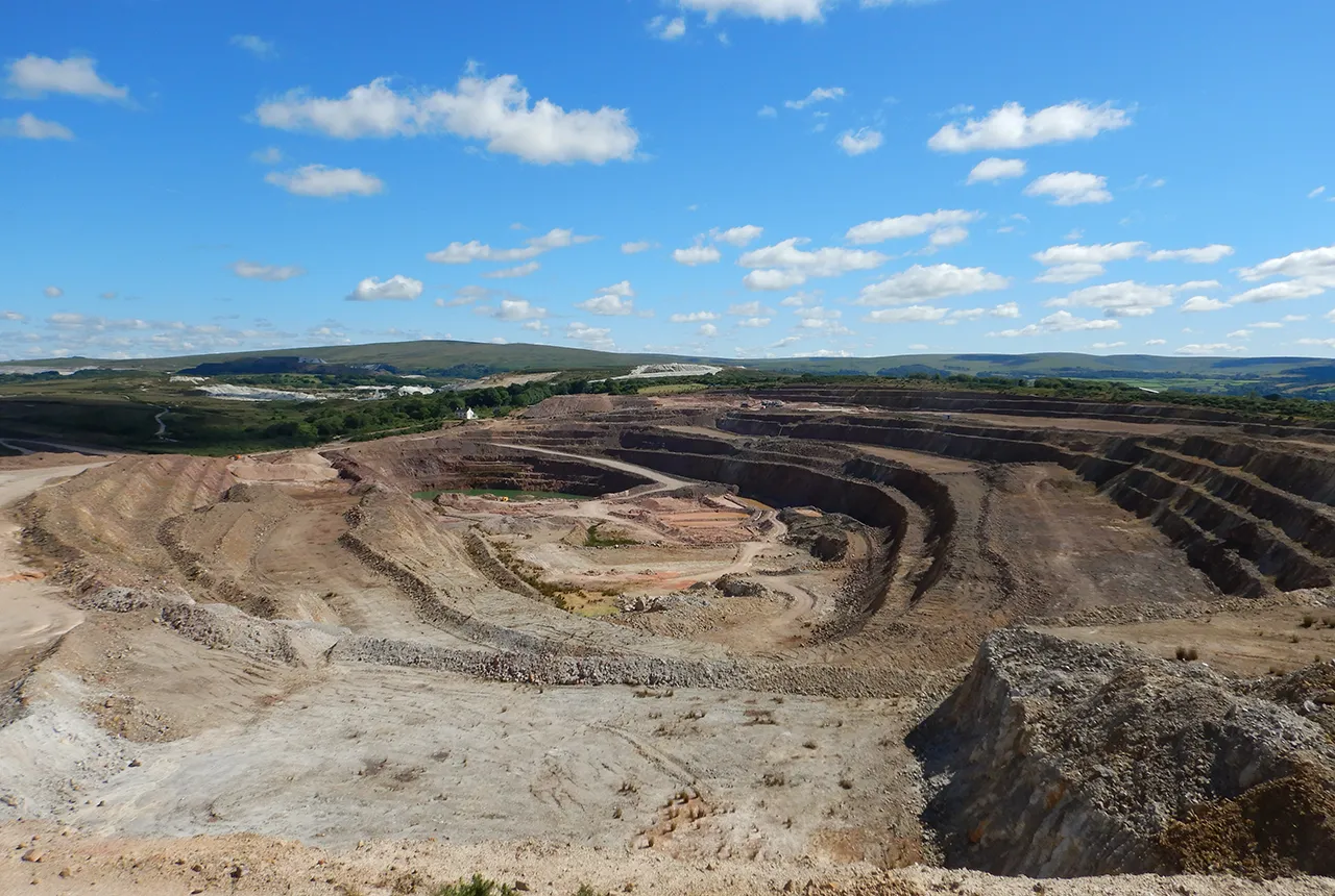 Hemerdon mine, Devon. BGS © UKRI.