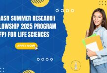 JNCASR Summer Research Fellowship 2025 Program (SRFP) - Life Sciences