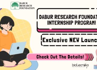 Dabur Research Foundation Internship Program!