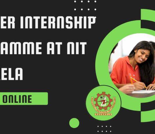 Summer Internship Programme at NIT Rourkela