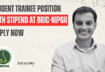 Student Trainee Positions at BRIC-NIPGR