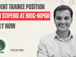 Student Trainee Positions at BRIC-NIPGR