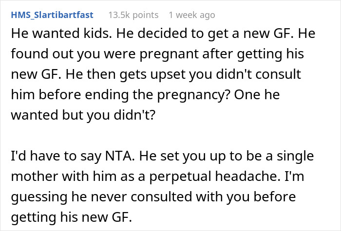 Woman Asks If She's The Jerk For Terminating Pregnancy After BF Revealed He Cheated For A Year 