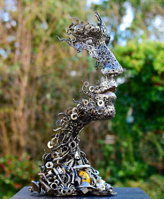 Artist Turns Scrap Materials Into Amazing Sculptures (New Pics)