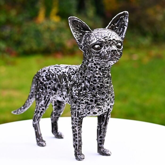 Artist Turns Scrap Materials Into Amazing Sculptures (New Pics)