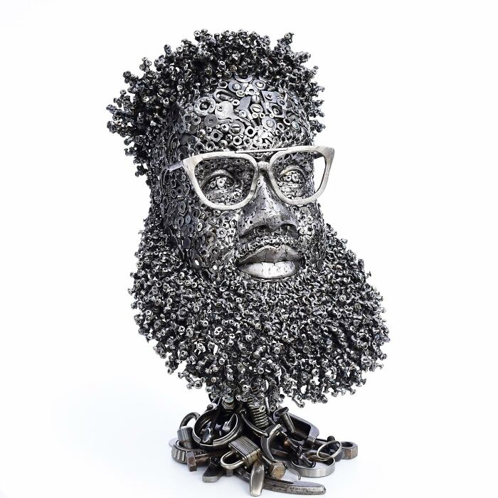 Artist Turns Scrap Materials Into Amazing Sculptures (New Pics)