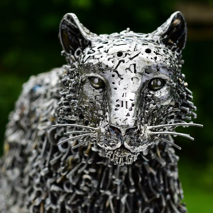 Artist Turns Scrap Materials Into Amazing Sculptures (New Pics)