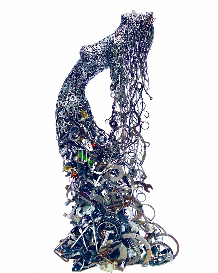 Artist Turns Scrap Materials Into Amazing Sculptures (New Pics)