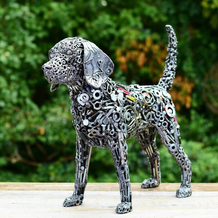 Artist Turns Scrap Materials Into Amazing Sculptures (New Pics)