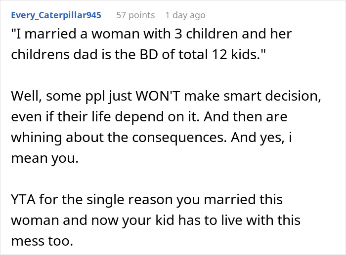 "It's Not My Fault She Married [Him]": Man Refuses To Support Wife's Kids, Gets Destroyed Online