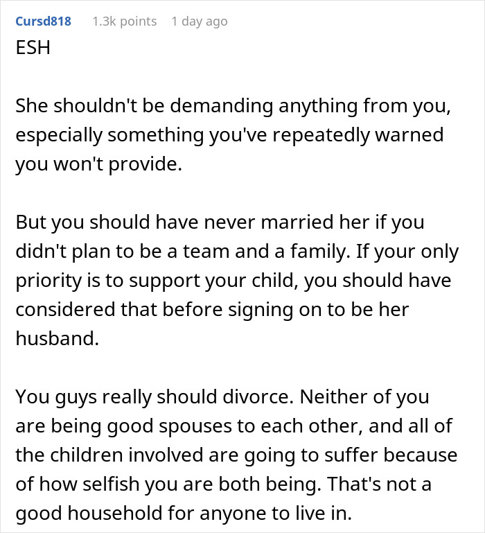 "It's Not My Fault She Married [Him]": Man Refuses To Support Wife's Kids, Gets Destroyed Online