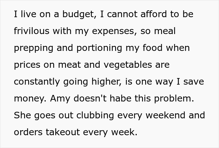 Text about budgeting and meal prepping amid rising food prices.