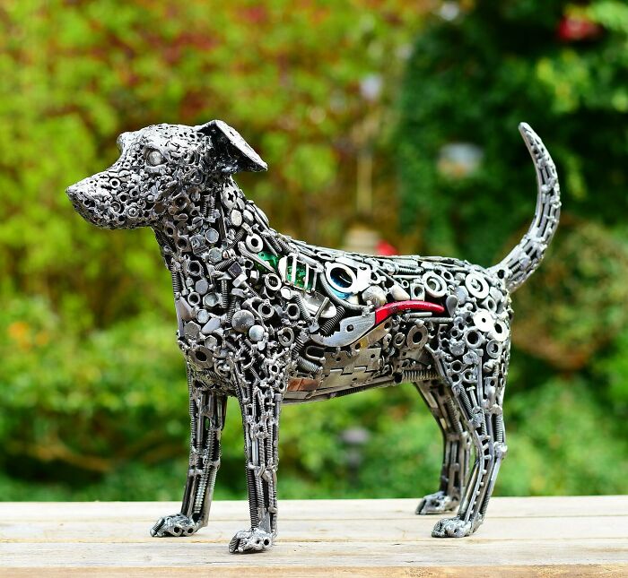 Artist Revives Used Metal From Landfill By Reusing It For His Amazing Sculptures (24 New Pics)