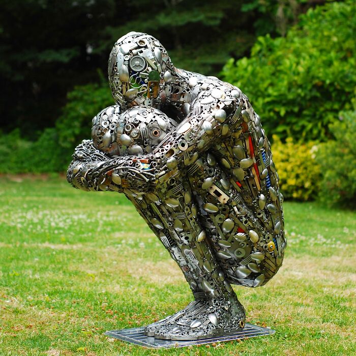 Artist Revives Used Metal From Landfill By Reusing It For His Amazing Sculptures (24 New Pics)