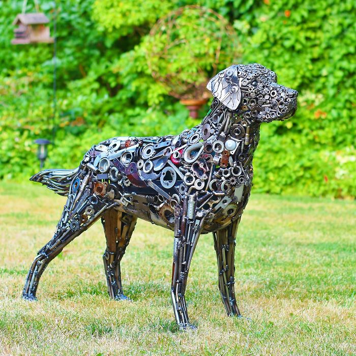 Artist Revives Used Metal From Landfill By Reusing It For His Amazing Sculptures (24 New Pics)