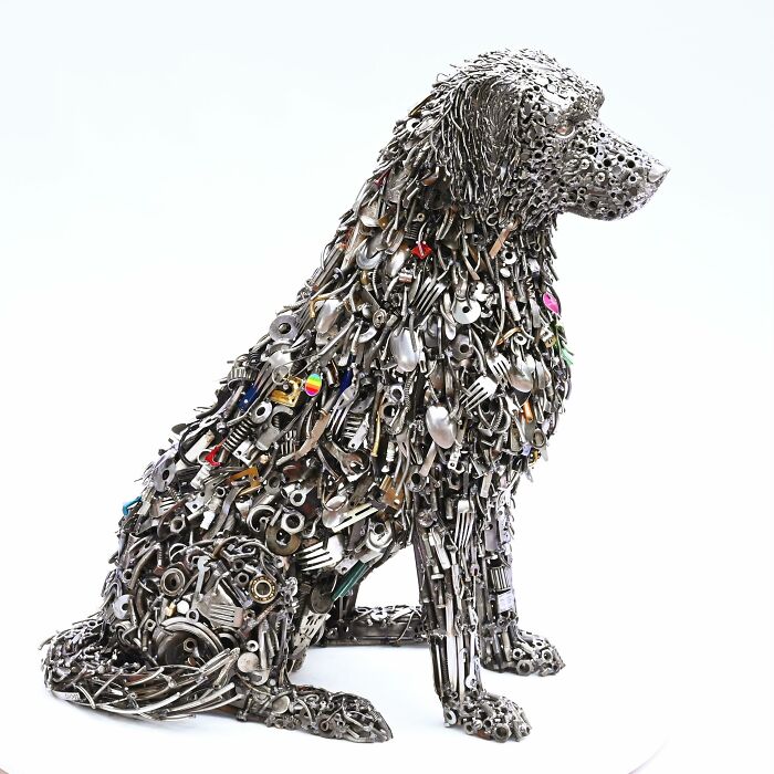 Artist Revives Used Metal From Landfill By Reusing It For His Amazing Sculptures (24 New Pics)