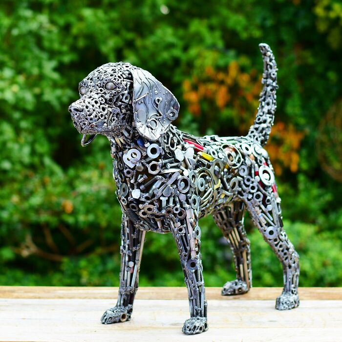 Artist Revives Used Metal From Landfill By Reusing It For His Amazing Sculptures (24 New Pics)