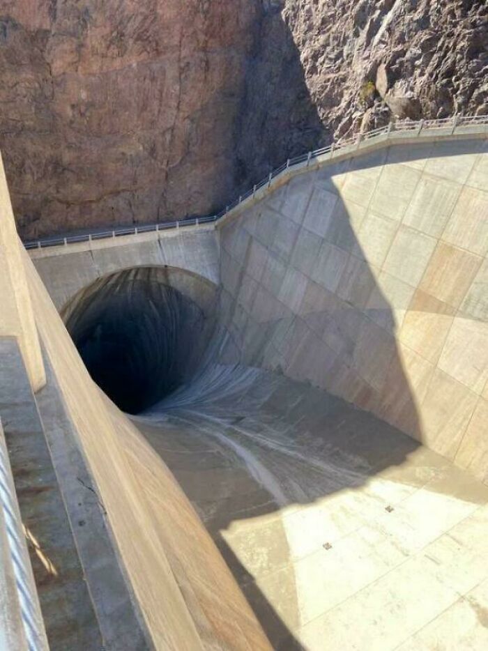 The Hoover Dam Spillway Tunnel, Basically A Brutalism Hole