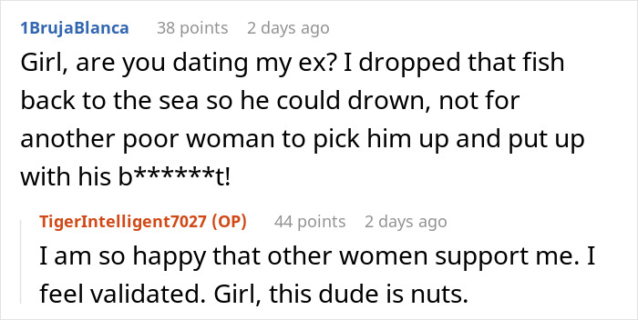 Comments discuss a woman's discovery of her boyfriend's dark side.